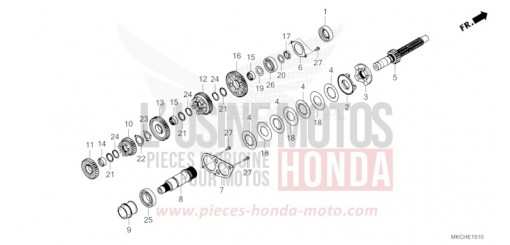 TRANSMISSION (MAINSHAFT) GL1800M de 2021